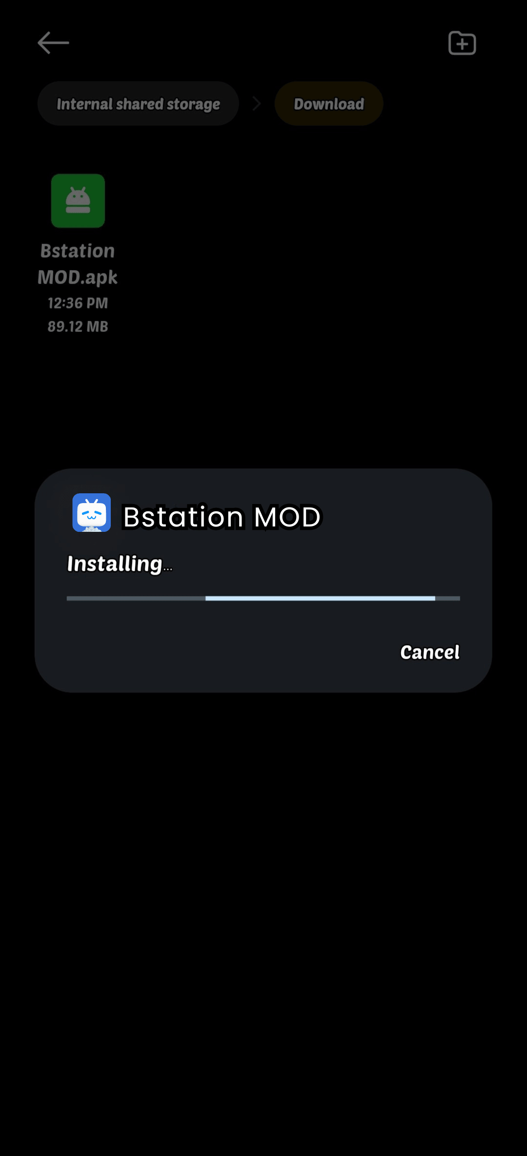 Begin Installation Process