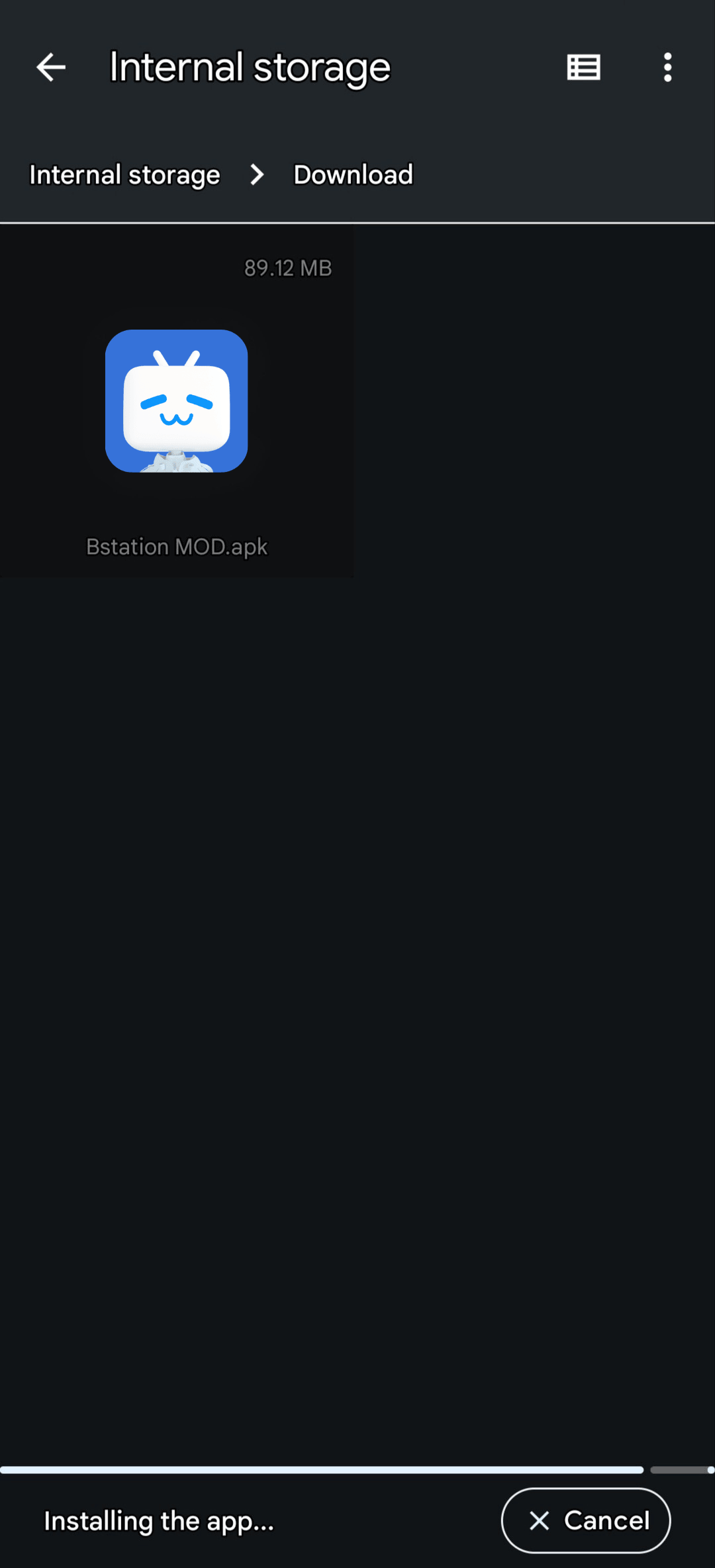Open APK Through File Manager