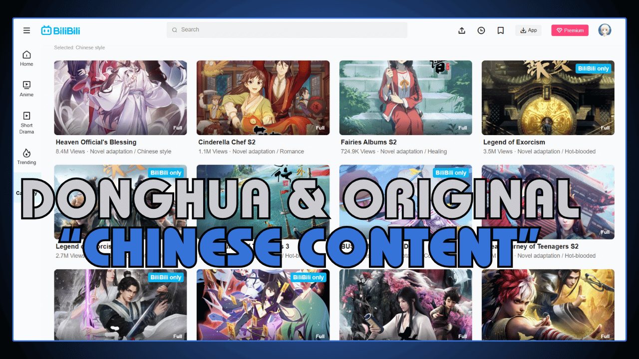 Donghua and Original Chinese Content