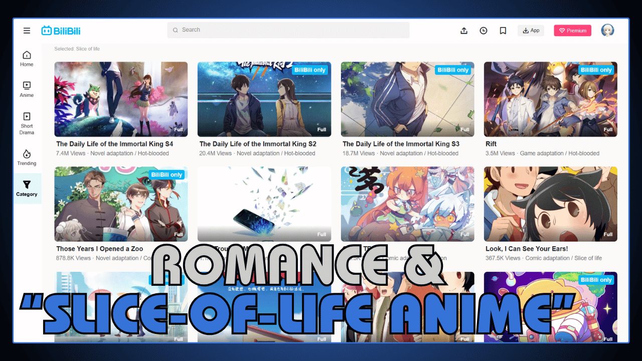 Romance and Slice-of-Life Anime
